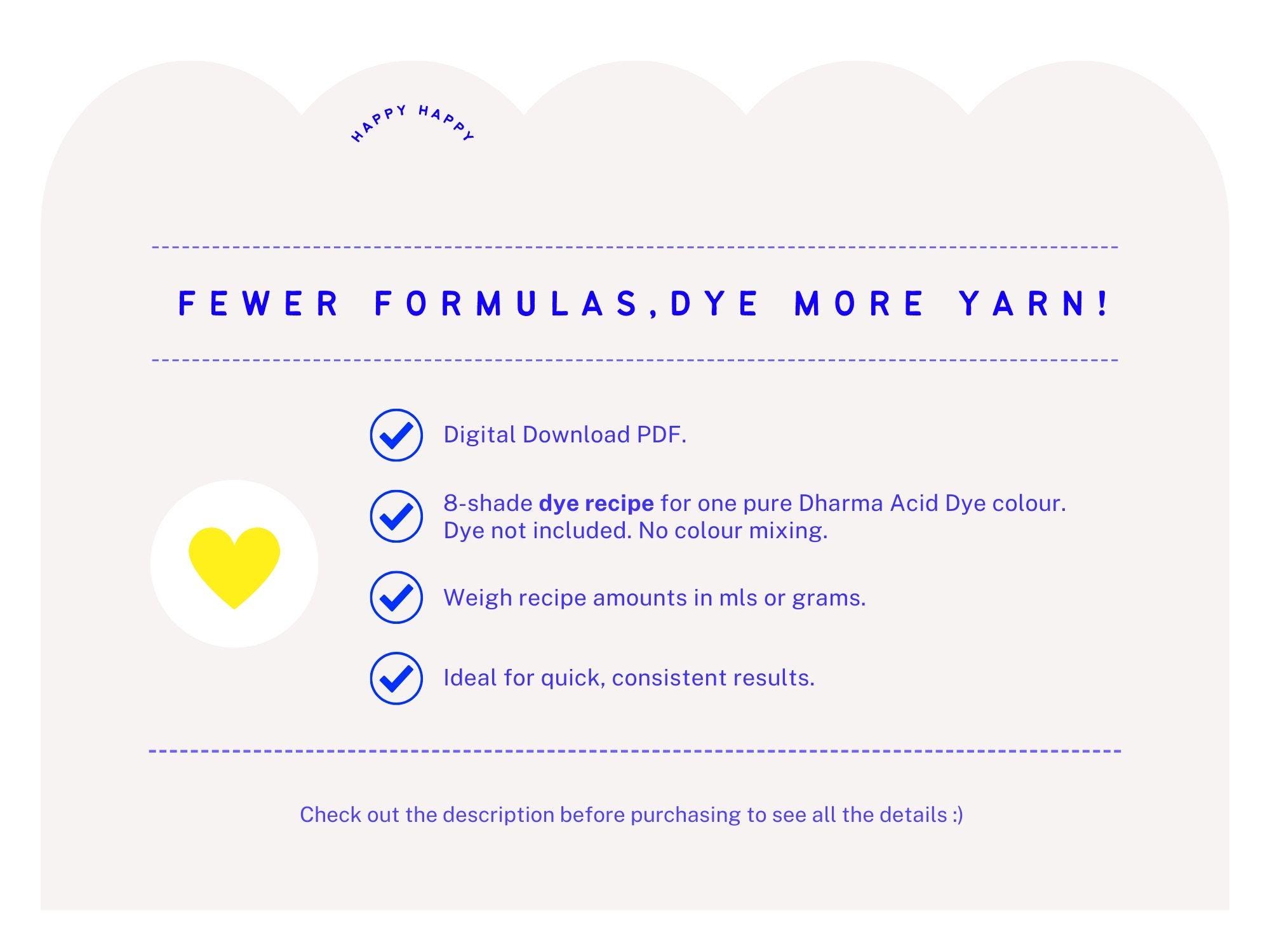Berry Crush Dye Recipe 8 Shades | Dharma Acid Dye| Digital Colour ...