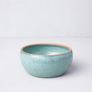 Turquoise 6” cereal Bowl - handmade ice cream bowl - grain bowl - pottery noodle bowl - Salt of the Earth NC Pottery