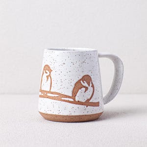 Sparrows on a Branch Mug - Chickadee mug - Songbird mug - Birds on a Wire Mug - Bird Lover Gift - Salt of the Earth Pottery