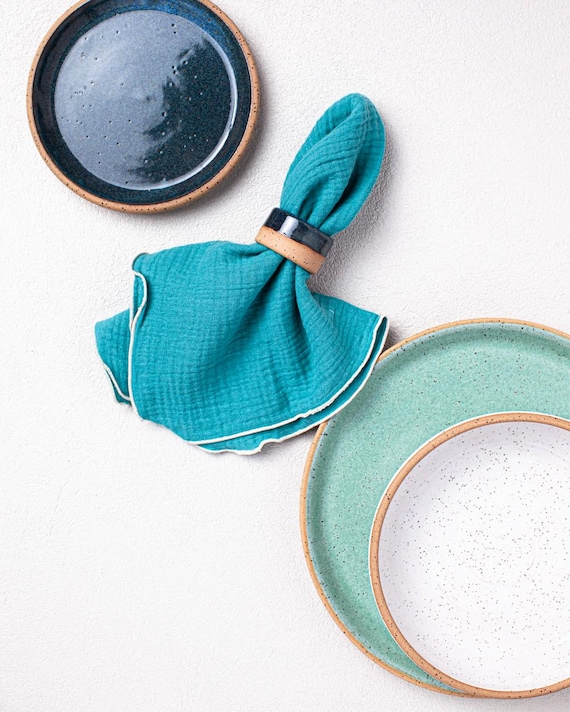 ナプキンリング 陶器6個 イギリス 陶器 ナプキンリングセット