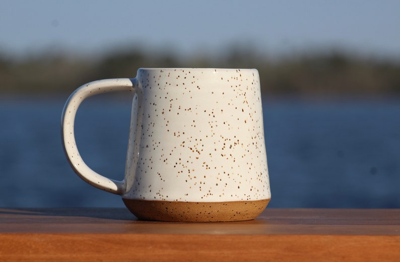 Fiddlehead fern mug spring mug Salt of the Earth Pottery image 3