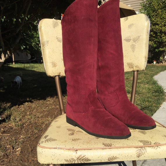 miss foxy suede booties