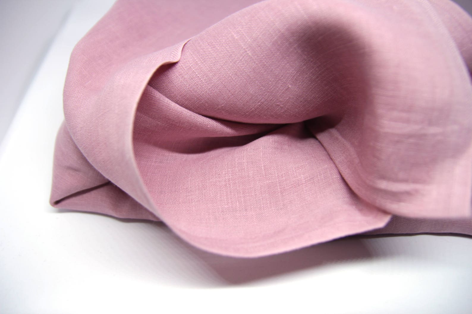 Dusty rose linen fabric Dusty pink linen fabric Dusty rose Etsy