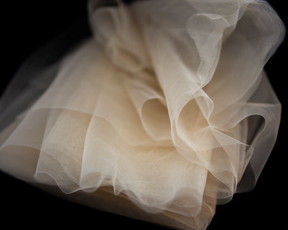 118 inches 3 meters Luxury tulle in white by the yard wide Soft white tulle fabric by the meter