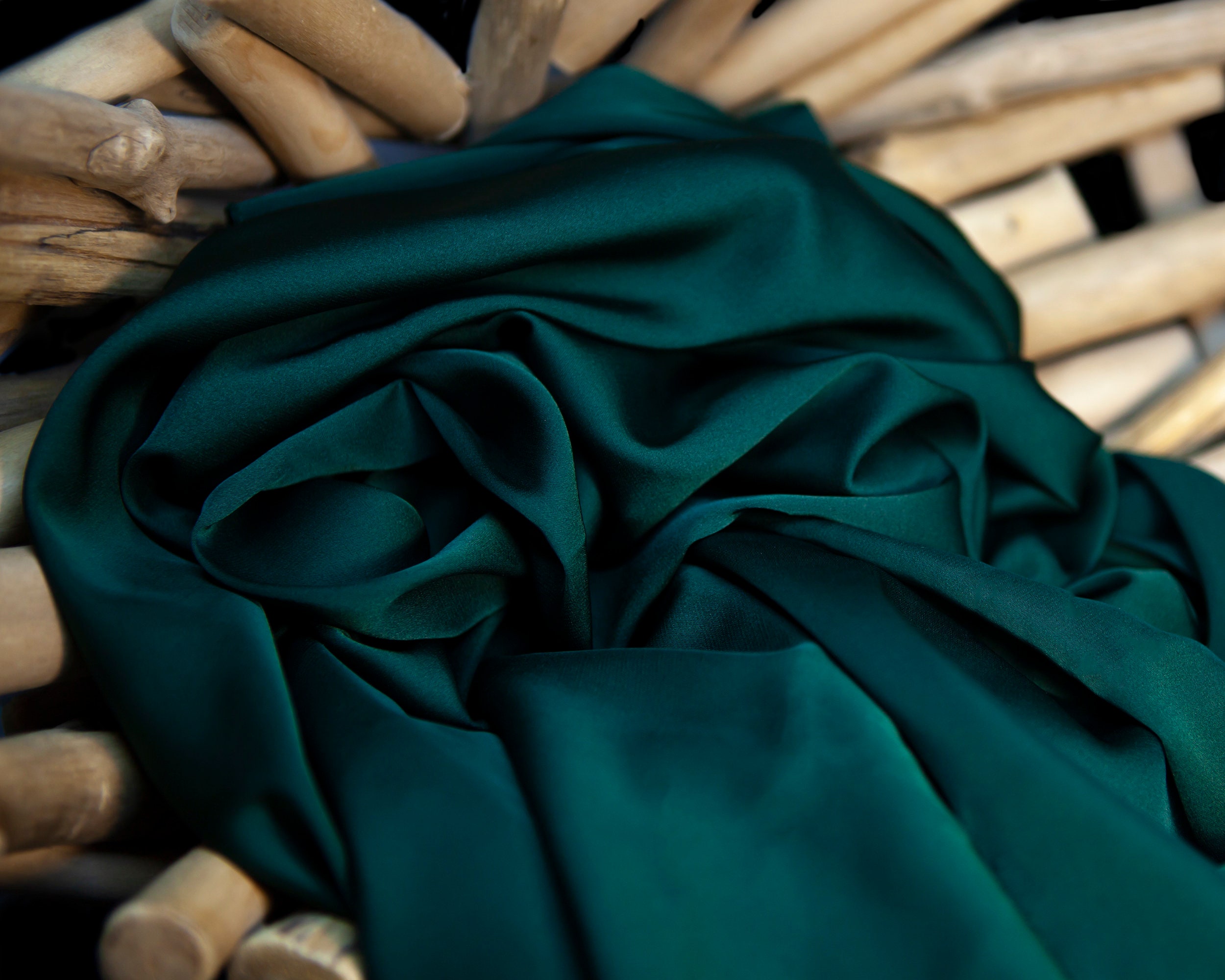 emerald green satin sheets