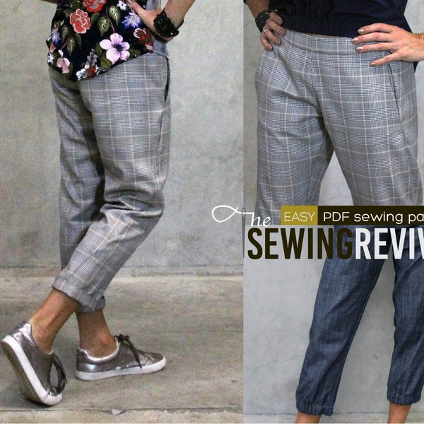 Sidewinder Pants (X Large), PDF sewing pattern, DIGITAL DOWNLOAD, pant pattern, womens sewing pattern,easy pattern,The Sewing Revival