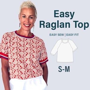 Comfy Casual Blouse Pattern - Everyday Top Women Sewing Pattern | Long Sleeve and 3/4 Sleeve Pattern | Digital Sewing Patterns | US 2-8