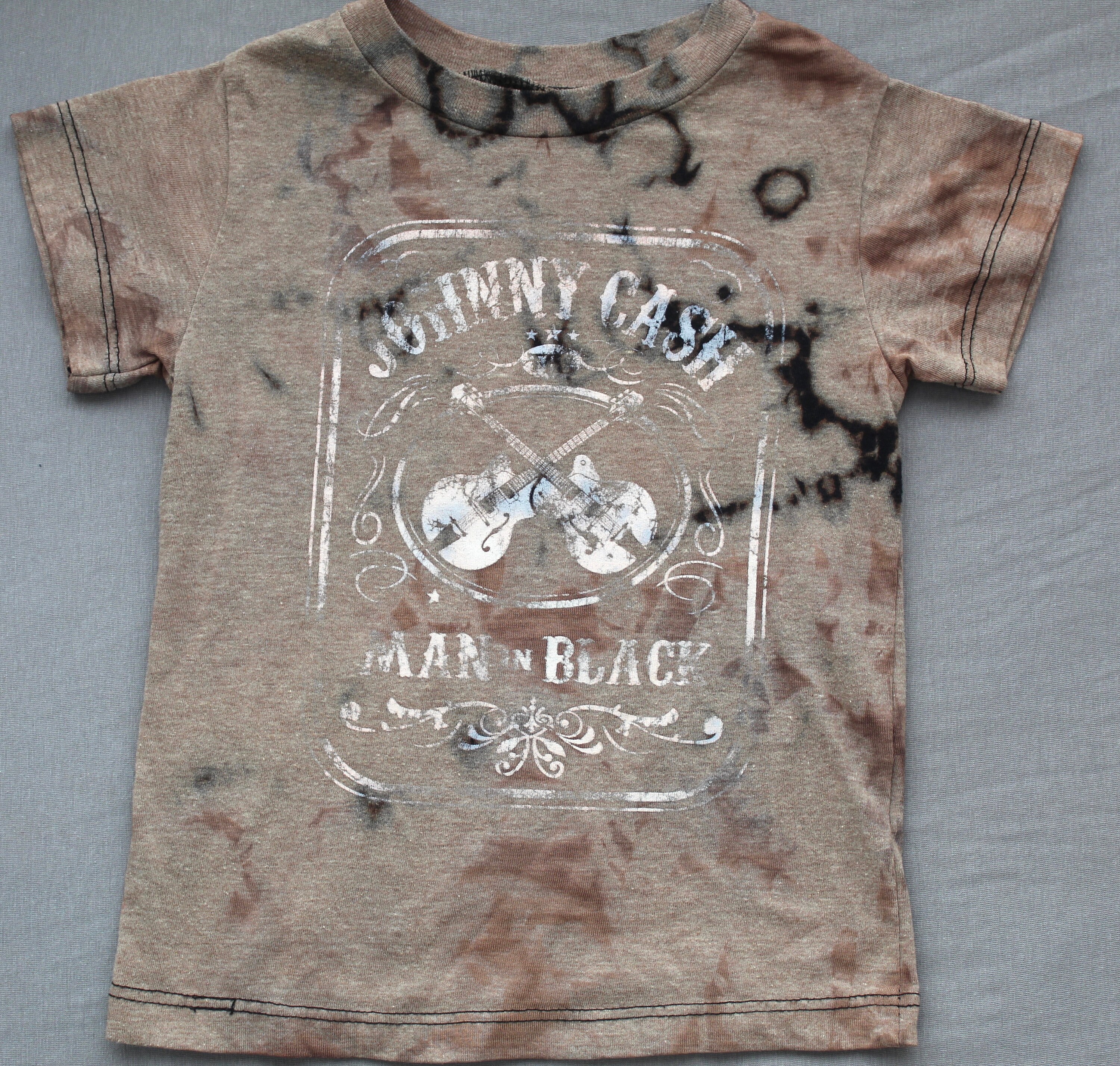 Johnny Cash Distressed T-shirt | Etsy