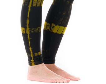 LEGGINGS D’HYPNOSE | Impression sur toile Vert fougère| Leggings Batik | Leggings Yoga | Robes à teinture de cravate| | Leggings Festival | Mosquito India Culte