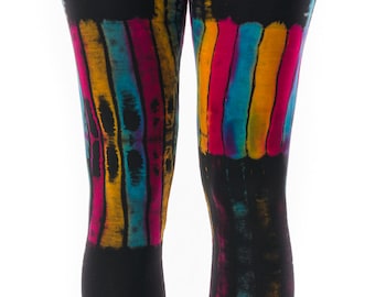 LEGGINGS RAINBOW | | d’impression sur toile d’hypnose Leggings batik| Leggings de yoga| Robes tie dye| | Leggings du Festival| Mosquito India Culte