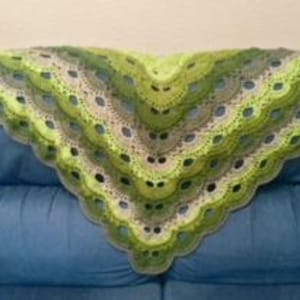 Crocheted Virus Shawl, Scarf, Handmade Wrap, Gift for her, Accessories