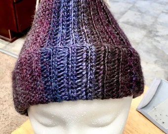 Crochet messy bun hat, Handmade crochet hat, Crochet hat, Messy bun hat, Hat, Beanie, Messy bun beanie, Gift for her, Ponytail hat