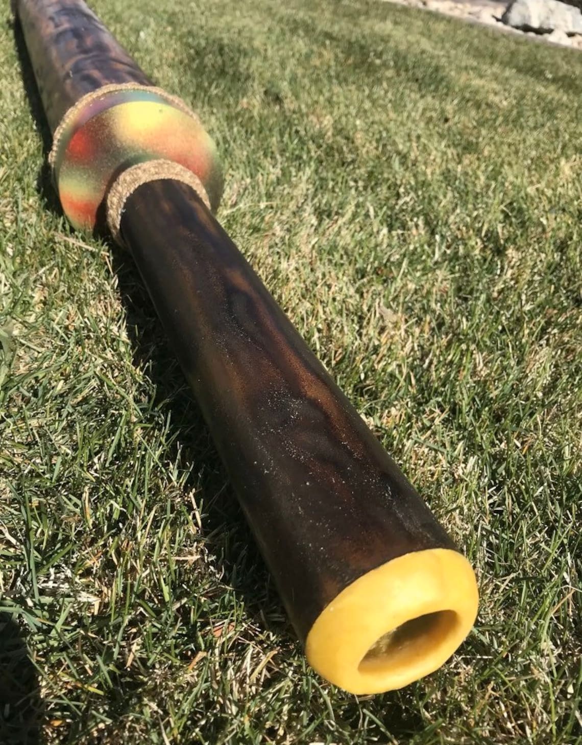 Huge Loud handcrafted Didgeridoo with beeswax mouthpiece 55 Etsy