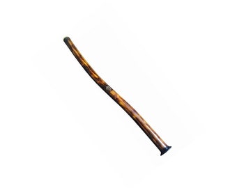 NEW hand-crafted TRAVEL DIDGERIDOO, beeswax mouthpiece 35", Key of F#• High Quality Synthetic Didge by Konadidg