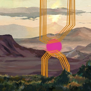 Empyrean - Archival print of painting of sunrise in Southern Utah