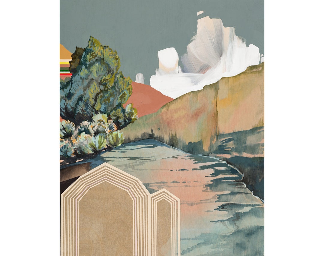 My Witness is the Empty Sky Archival Print of Landscape Painting