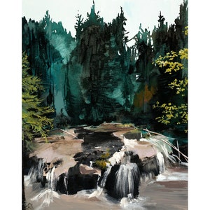 The Northwest - Archival print of painting Gifford Pinchot National Forest, Washington