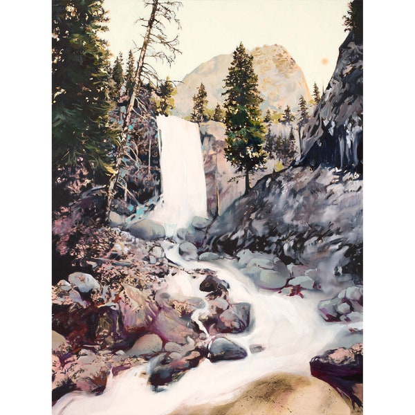 Vernal Falls - Archival print of painting of Vernal Falls in Yosemite Valley, CA