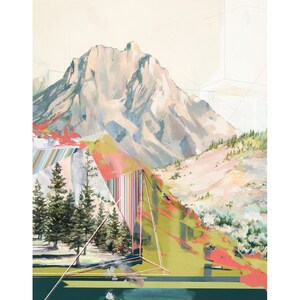 Gossamer - Archival print of painting of Crested Butte's Ruby Peak