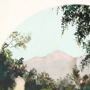 Botanical Grove Archival print of painting of Santa Barbara botanical gardens image 3