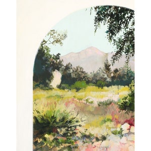 Botanischer Hain - Archivdruck des Gemäldes des Botanischen Gartens von Santa Barbara