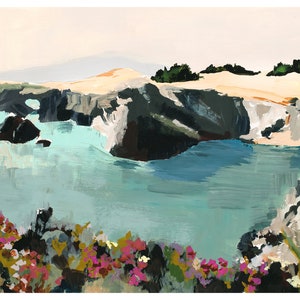 Sea Ranch - Archival print of painting of northern California coast