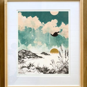 Yesterday, Today, Tomorrow Archival print of painting of Big Sur, CA image 4