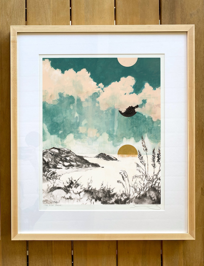 Yesterday, Today, Tomorrow Archival print of painting of Big Sur, CA image 4