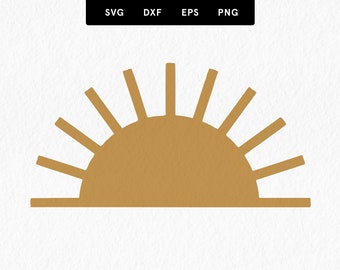 Boho Sun SVG, solskenvektorklippfil, solskenclipart, boho solvektor, kommersiellt bruk, svg, dxf, eps, png