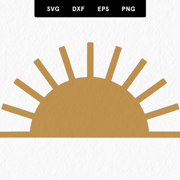 Boho Sun SVG, Sunshine vector Cut File, Sunshine Clipart, Boho Sun Vector, Commercial Use, svg, dxf, eps, png