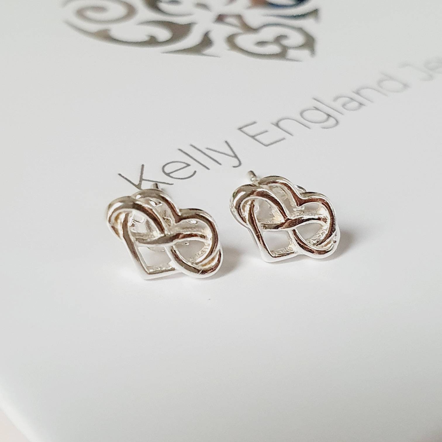Infinity heart earrings best sale