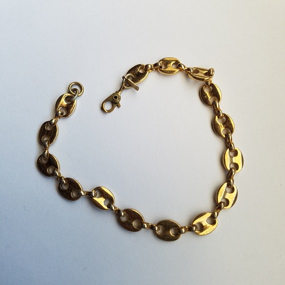 Vintage Monet Gold Tone Bracelet - image 3