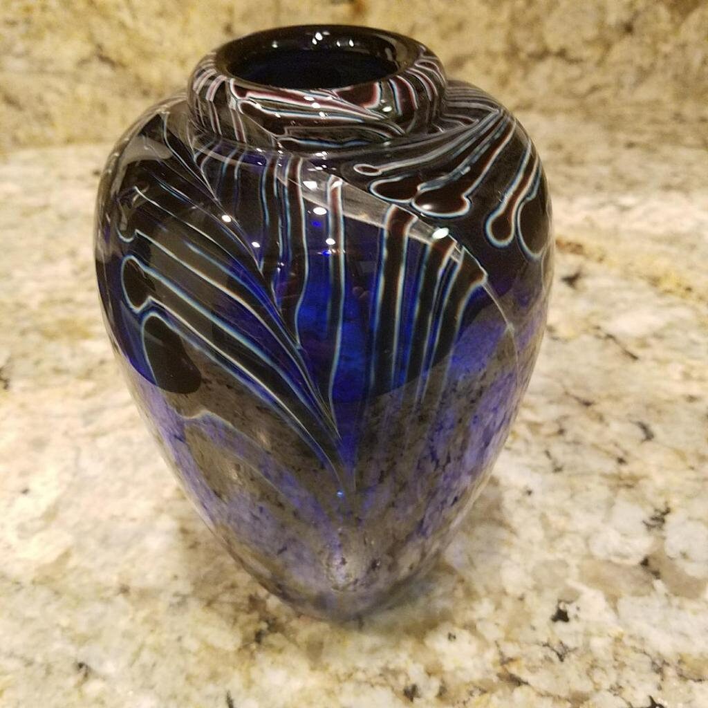 Vintage James Clarke Vase 1983 Signed - Etsy