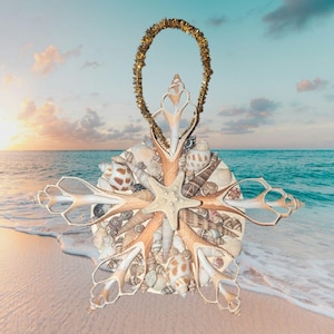 Coastal Seashell Snowflake Ornament