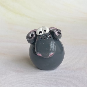 Handcrafted Ram Sculpture, Farm Animal Whimsical Decor, Wildlife Collectible Shelf/Desk Figure