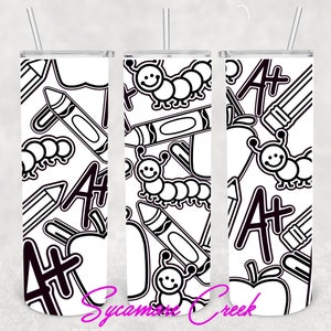 Teacher Burst II Straight Tumbler SVG