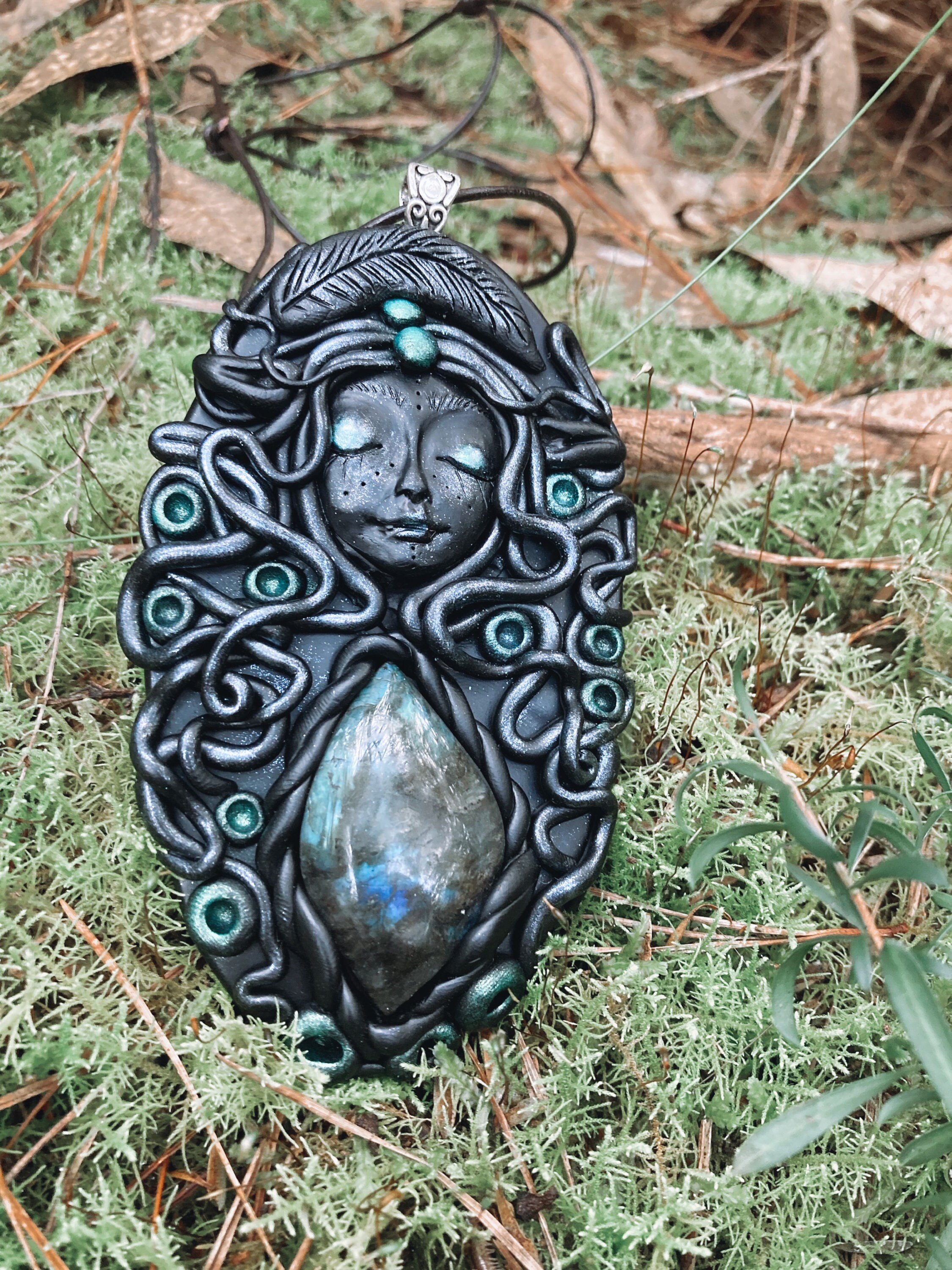 Polymer clay cheap crystal jewelry