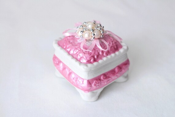 pink engagement ring box