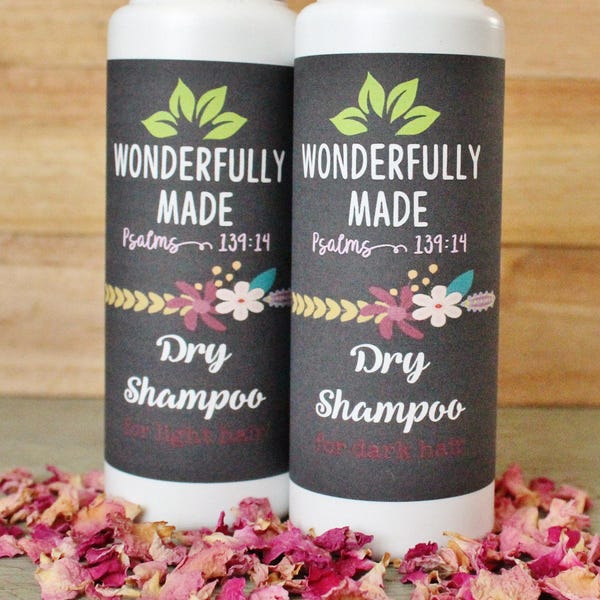 Dry Shampoo Powder / Organic / Natural Dry Shampoo / Brown / Brunette / Blonde / Powder Shampoo / Powder / Dark Hair / Light Hair