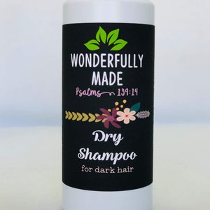 Dry Shampoo Powder / Organic / Natural Dry Shampoo / Brown / Brunette / Blonde / Powder Shampoo / Powder / Dark Hair / Light Hair self care image 1
