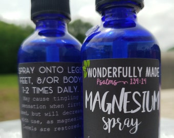 Magnesium Spray | Recyclable Glass Bottle | Magnesium Supplement