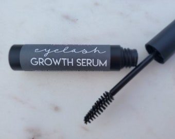 Eyelash Growth Serum | Grow Stronger Longer Thicker Eye Lashes | Eyebrow Hair Growth | With Mascara Spoolie | All Natural Eyelash Lengthen