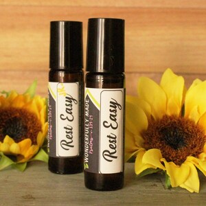 Rest Easy Roller | Sleep Roller | Insomnia | Natural Sleep Aid | Essential Oil for bedtime | Help for sleep | Herbal Sleep Help | Kids Adult
