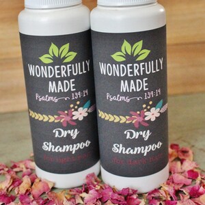 Dry Shampoo Powder / Organic / Natural Dry Shampoo / Brown / Brunette / Blonde / Powder Shampoo / Powder / Dark Hair / Light Hair self care image 5