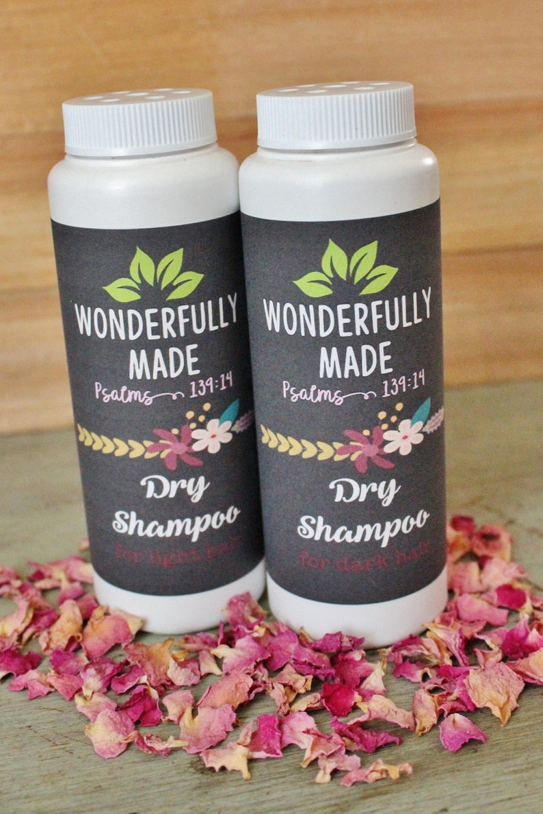 Dry Shampoo Powder / Organic / Natural Dry Shampoo / Brown / Brunette / Blonde / Powder Shampoo / Powder / Dark Hair / Light Hair self care image 5