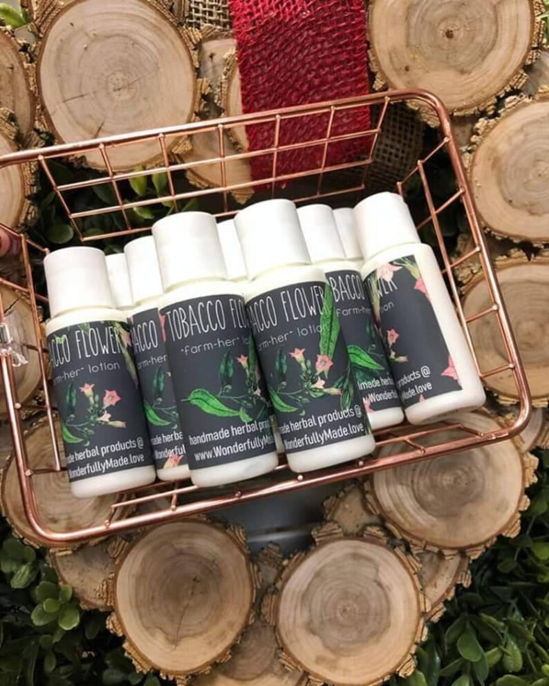Tobacco Flower Lotion/natural Preservative / Herbal / Hand Etsy