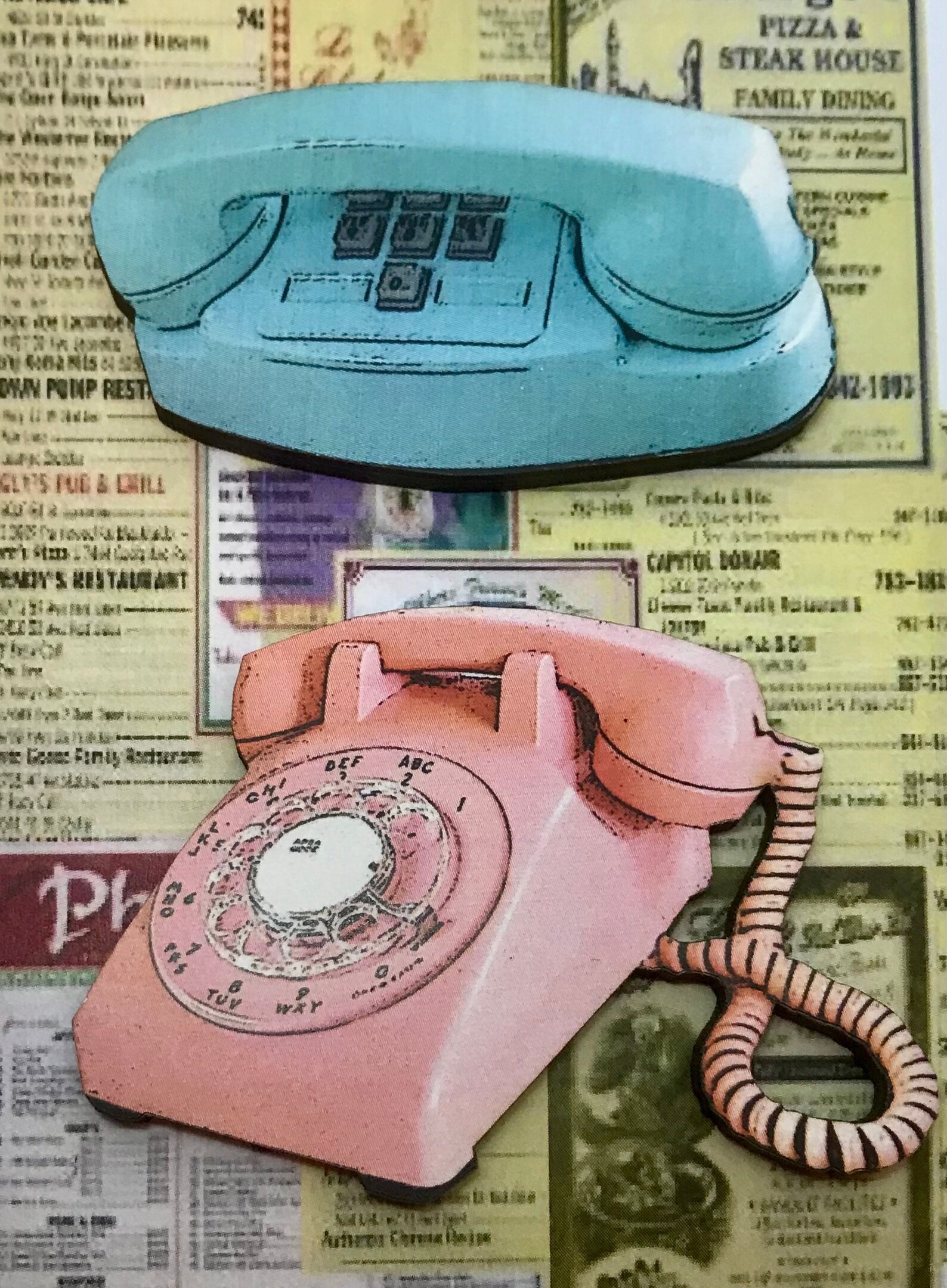 Vintage Phone Setsrefrigerator Etsy