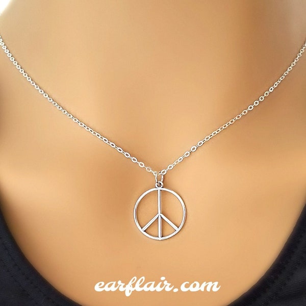 Hippie Peace Wreath Necklace