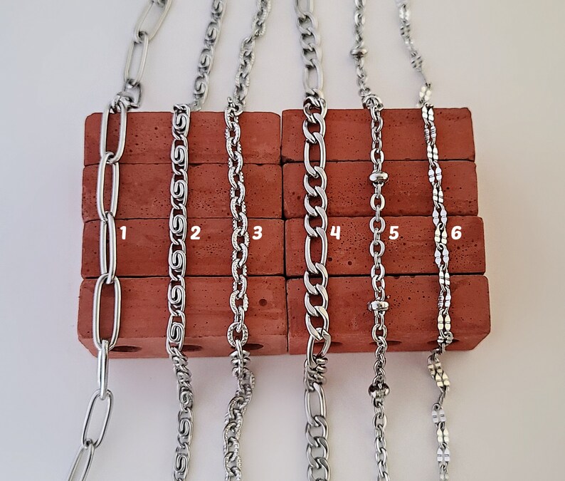 Non Tarnish Stainless Steel Necklace Simple Casual Everyday Etsy