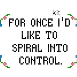 Funny cross stitch kit beginner, snarky cross stitch kits